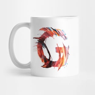 Colorful Painted Initial Letter G Mug